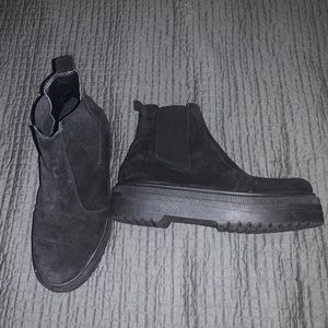 Black Platform Booties